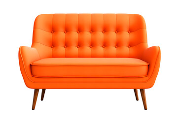 modern sofa isolated on transparent background