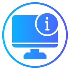 computer gradient icon