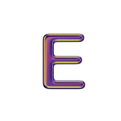3D Letter E