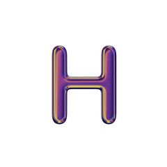 3D Letter H