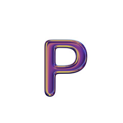 3D Letter P