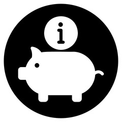piggy glyph icon