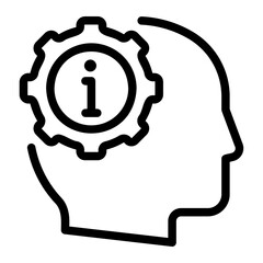 brain line icon