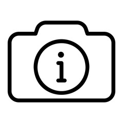 camera line icon