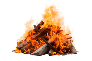 fire isolated on transparent background	
