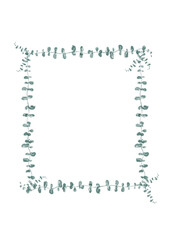 minimalist floral frame border