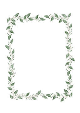 minimalist floral frame border