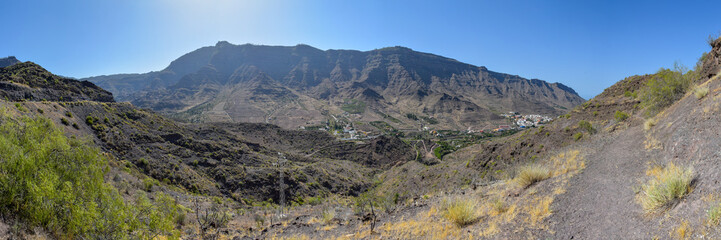 Fototapeta na wymiar Ausblick vom Mirador de Mogàn auf der Insel Gran Canaria