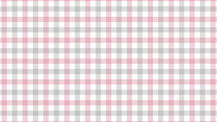 Grey and pink plaid fabric texture as a background