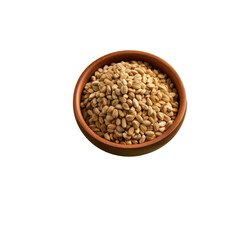 Fenugreek seeds dried isolated on a transparent background