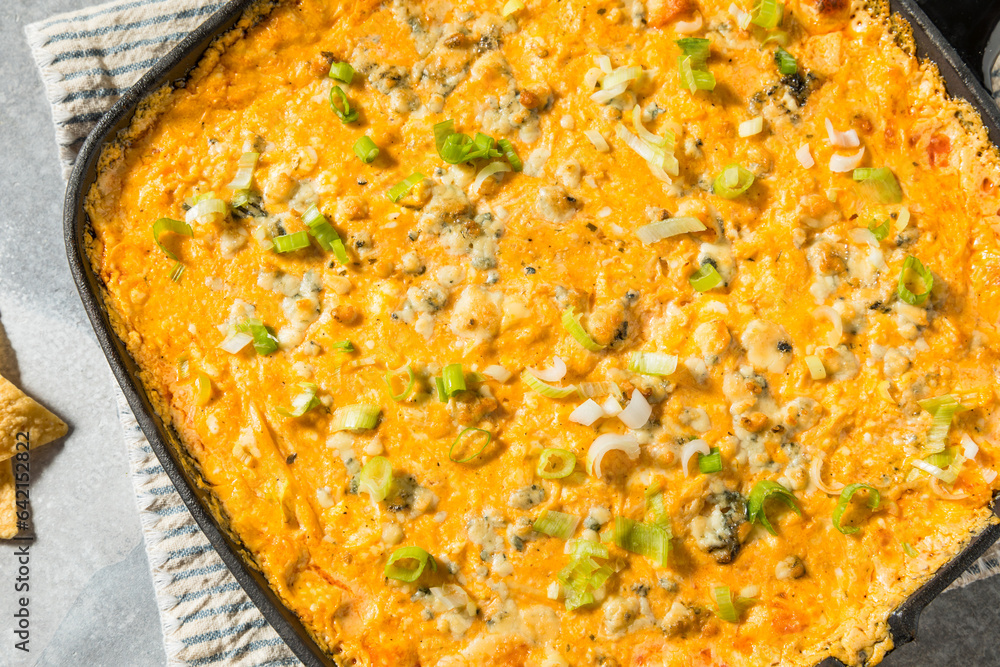 Poster Homemade Warm Buffalo Chicken Dip