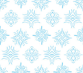 Seamless pattern in oriental style, arabesques.