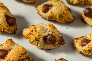 Homemade Pig in a Blanket Hot Dog