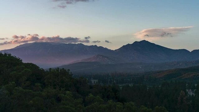 Garner Valley Sunset Time-lapse