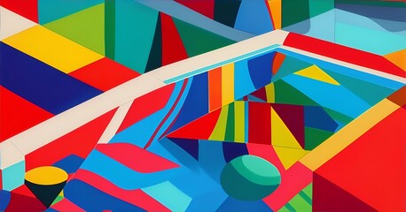 Obraz premium Grafische Elemente. Generative AI Technologie