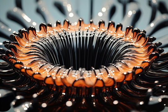 Dynamic ferrofluid patterns under a magnetic field