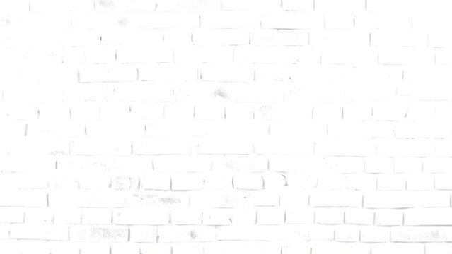 Falling strawberries with white brick kitchen wall background vegetables footage
