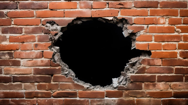 Brick Wall With Hole Images – Browse 201,992 Stock Photos, Vectors, and  Video