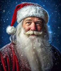 Portrait of happy Santa Claus 