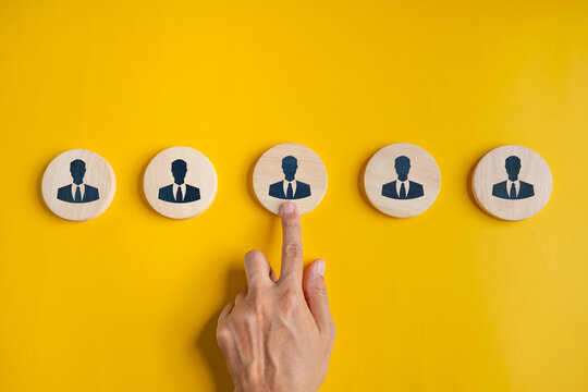 search, seek, hr, find, background, talent, management, resource, choose, executive. background image is wooden five pieces sort it then use finger select that. then color background is orange pastel