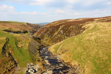 Naklejka premium view of the valley of the river