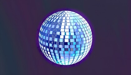 disco ball,glass,dance,culb,light,AI generated