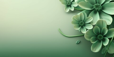 Beautiful abstract green floral design background. beautiful Generative AI AIG32
