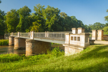 Poland-Germany Border, Muskauer Park, Double Bridge on the Lusatian Neisse River