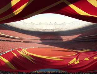 Spanish Soccer Flag Stadium Ball Champions