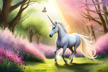 Naklejka premium horse in the forest