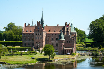 Schloss Egeskov auf Fünen in Dänemark