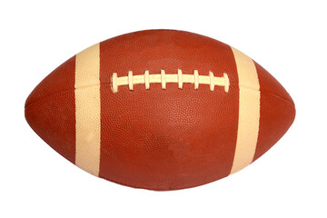American football close up on no background transparent png