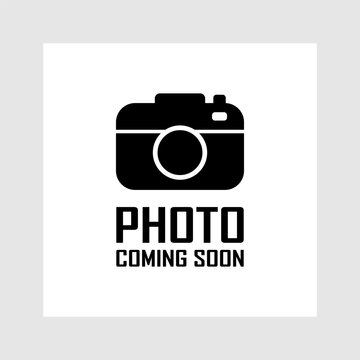 Photo coming soon, empty baner. Image not available. Vector design poster illustration