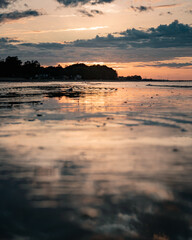 A calm sunset at Ryde beach, Isle of Wight