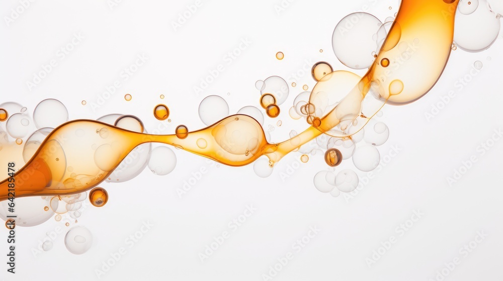 Poster a group of bubbles floating on top of each other. digital image.