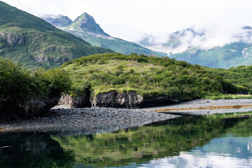 Landschaftsidyll  an tragischem Ort ,  wo Timothy Treadwell, der 