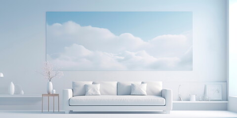 minimalistic interior background with a monochrome color scheme, creating a sophisticated and elegant atmosphere.
