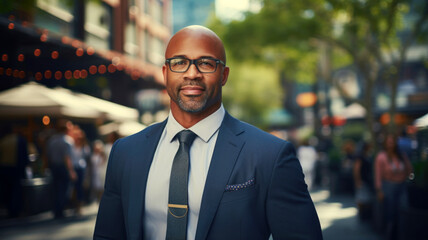 "Urban Sunrise Success: African American Business Leader"