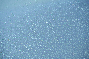 water drops on the glass surface