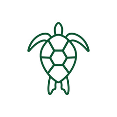 Turtle logo design. Animal icon illustration