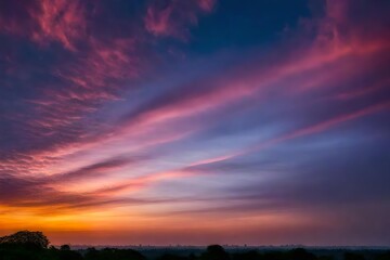 Fototapeta na wymiar Colorful sky in twilight time background 