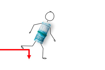 Fall of Russian Rouble. Roubles is the currency of the Russian Federation. Rouble and Dollar exchange rate