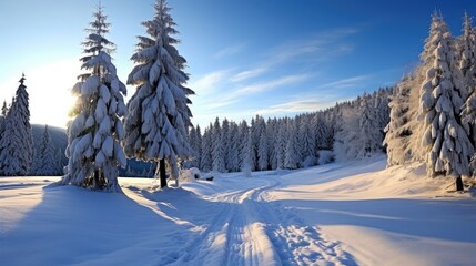 Mountain Tales: Snowy Respite in Nature 
