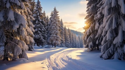Mountain Tales: Snowy Respite in Nature 
