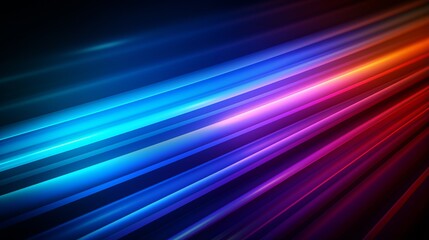 Naklejka premium background colored neon glow stripes.