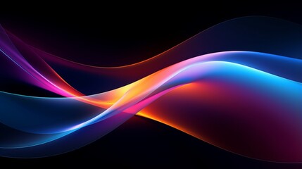 Naklejka premium background neon colored luminous.