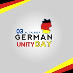 German unity day background with text effect