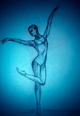 beautiful ballerina training - 642204488