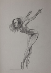 beautiful ballerina in training - 642204610