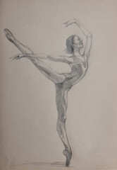 ballerina in position - 642204617